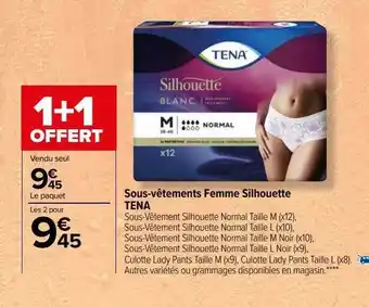 Carrefour Sous-vêtements femme silhouette tena offre