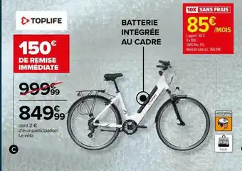 Carrefour Le vélo toplife offre