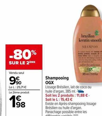 Carrefour Shampooing ogx offre