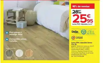 Lame pvc clipsable senso clic 30 gerflor