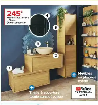 Castorama Meuble sous-vasque l. 80 cm offre