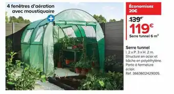 Castorama Serre tunnel offre