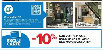 Castorama Projet rangement atomia offre