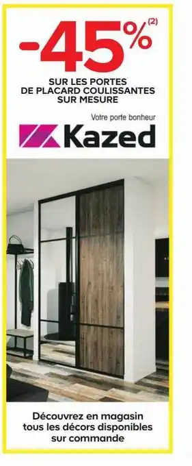 Castorama Portes de placard coulissantes sur mesure offre