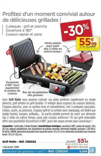 Teleshopping Grill malin offre