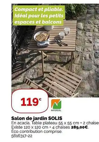 Weldom Salon de jardin solis offre