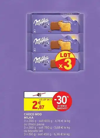 Intermarché Hyper Choco moo milka offre