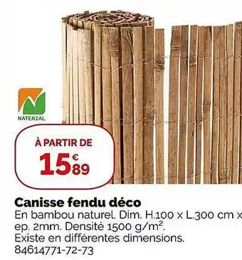 Weldom Canisse fendu déco offre