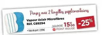 Teleshopping Vapeur éclair microfibres offre