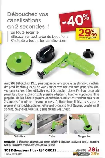 Sos déboucheur plus
