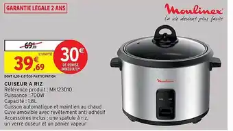 Intermarché Hyper Cuiseur à riz moulinex offre