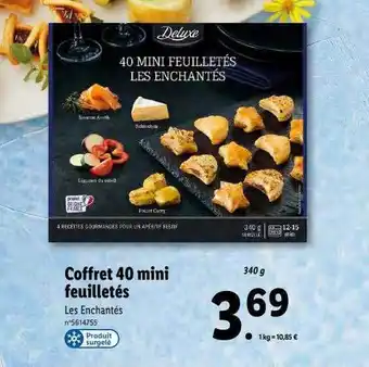 Lidl Coffret 40 mini feuilletés offre