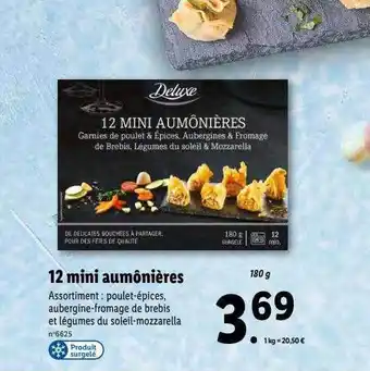 Lidl 12 mini aumônières deluxe offre