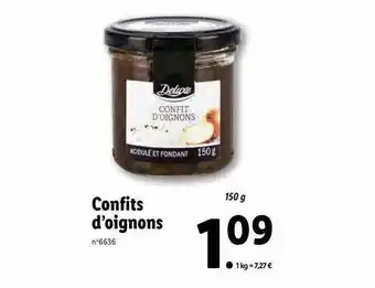 Lidl Confits d'oignons deluxe offre