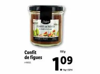Lidl Confit de figues deluxe offre