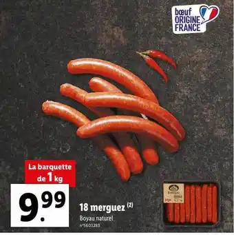 Lidl 18 merguez offre