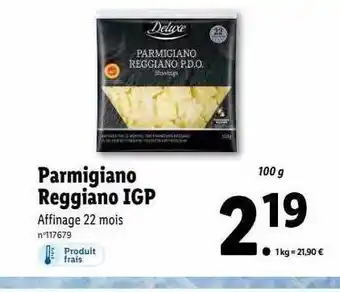 Lidl Parmigiano reggiano igp deluxe offre