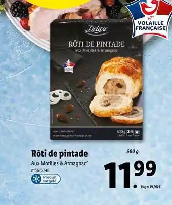 Lidl Rôti de pintade deluxe offre