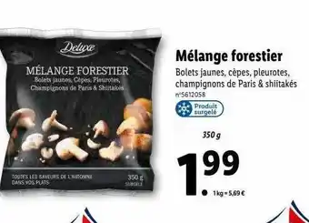 Lidl Mélange forestier deluxe offre