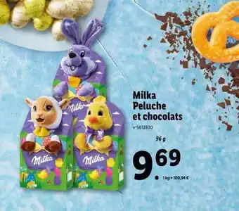 Lidl Milka peluche et chocolats offre