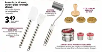 Lidl Accessoire de pâtisserie, emporte-pièce ou tampon à biscuits offre