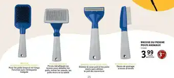 Lidl Brosse désépaississante douce, brosse double, brosse pour sous-poil, peigne anti-puces offre