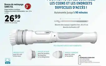 Lidl Brosse de nettoyage sans fil silver crest offre