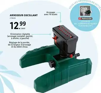 Lidl Arroseur oscillant parkside offre