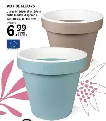 Lidl Pot de fleurs offre