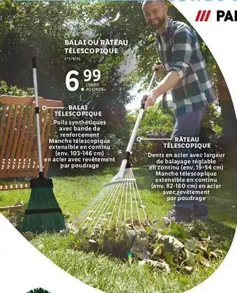 Lidl Balai ou rateau parkside offre