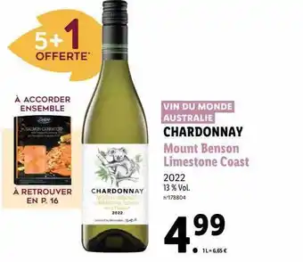 Chardonnay mount benson limestone coast 2022