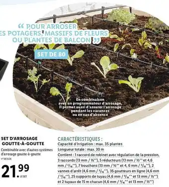 Lidl Set d'arrosage goutte-à-goutte offre