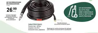 Lidl Set de débouchage de canalisation offre