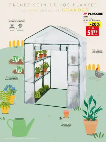 Lidl Serre parkside offre