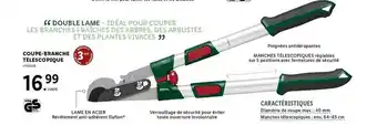 Lidl Coupe-branche télescopique parkside offre