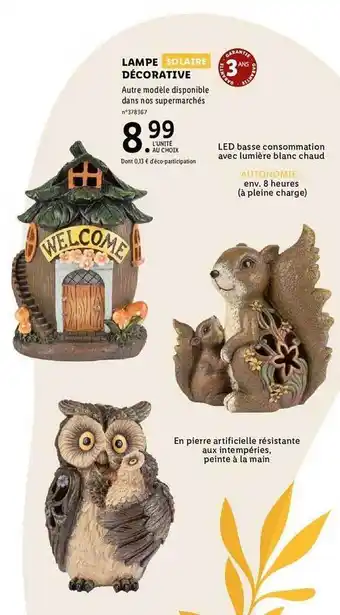 Lidl Lampe solaire décorative offre