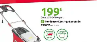 Mr Bricolage Tondeuse électrique poussée 1900 w inventiv offre