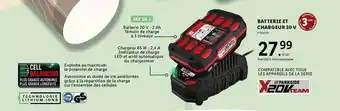 Lidl Batterie et chargeur 20v parkside offre