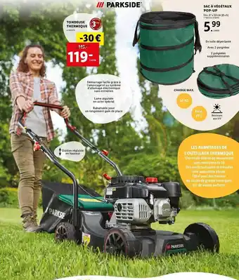 Lidl Sac à végétaux pop-up parkside offre