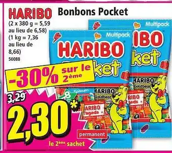 Norma Bonbons pocket haribo offre