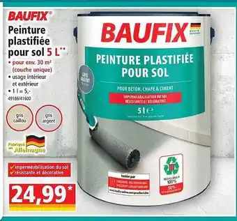 Peinture plastifiée pour sol 5l baufix