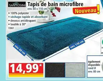 Norma Tapis de bain microfibre santosini offre