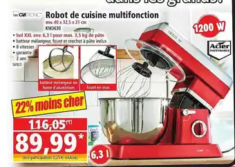 Norma Robot de cuisine multifonction clatronic offre