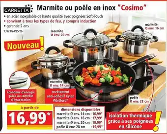 Marmite ou poĂȘle en inox