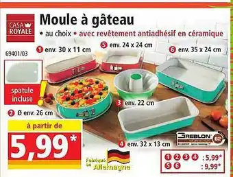 Norma Moule à gâteau casa royale offre