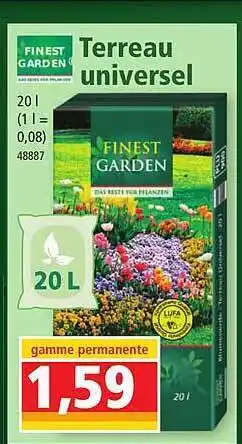 Norma Terreau universel finest garden offre
