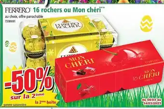 Norma 16 rochers ou mon chéri ferrero offre