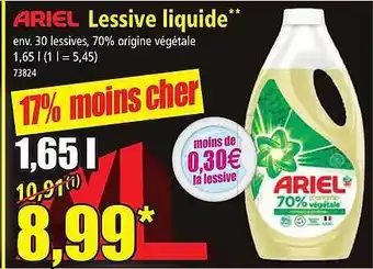 Norma Lessive liquide ariel offre