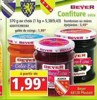 Norma Confiture beyer offre