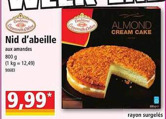 Norma Nid d'abeille aux amandes offre